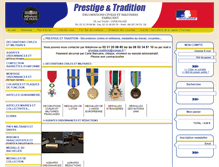 Tablet Screenshot of prestige-et-tradition.fr